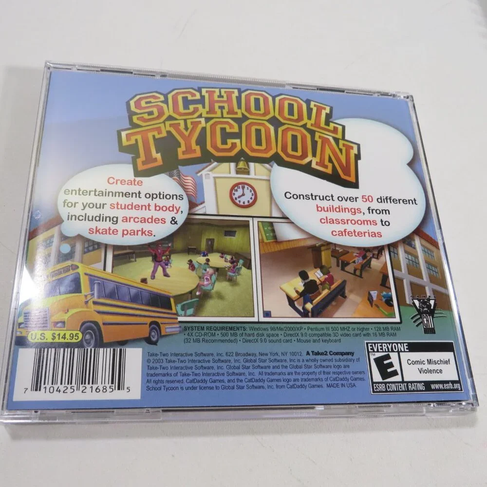 School Tycoon Computer Game OUT OF DATE SOFTWARE